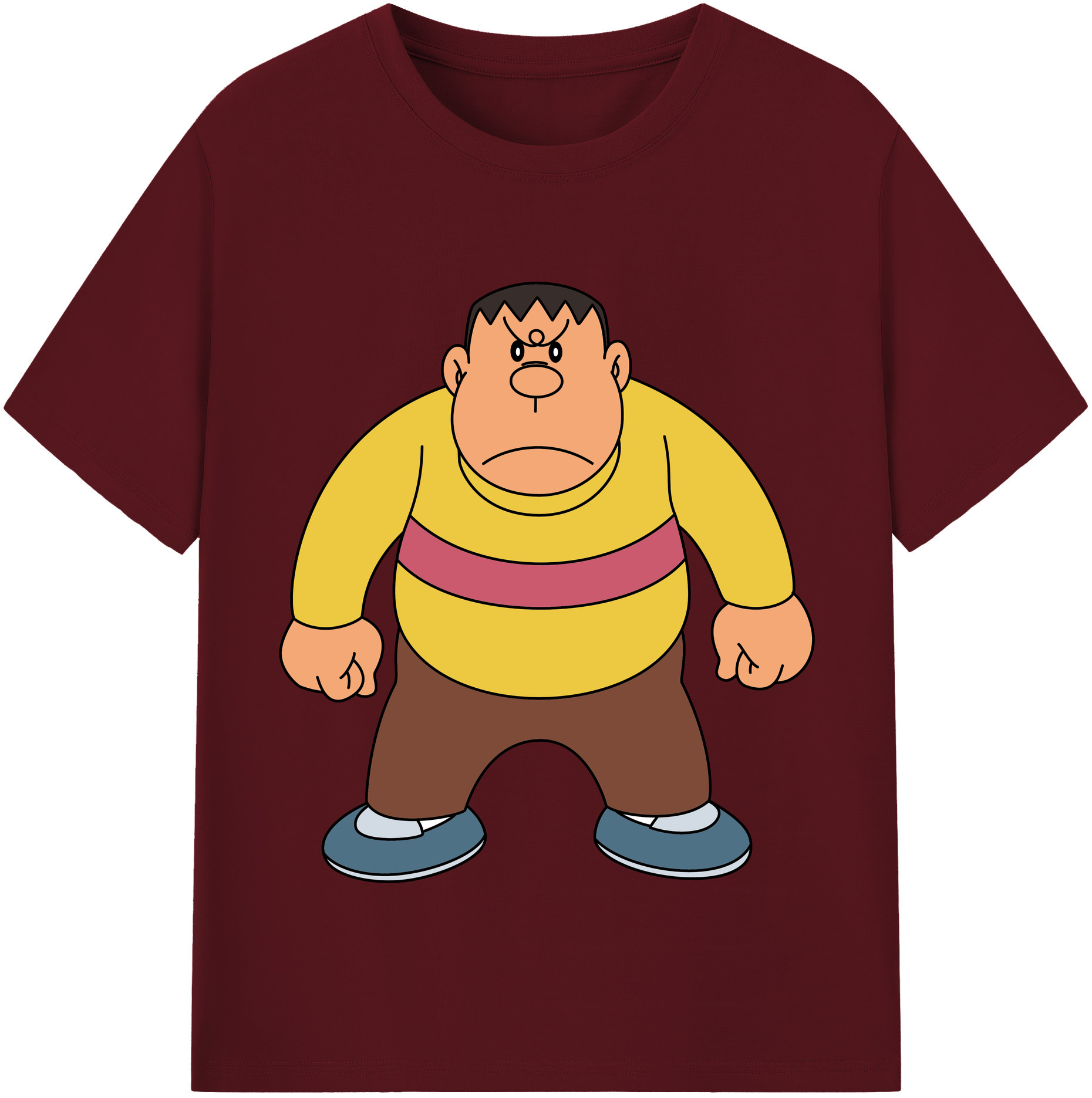 （画像用） ドラえもん 剛田武 Doraemon Gouta Takeshi 綿100％半袖Tシャツ（フロントプリント）